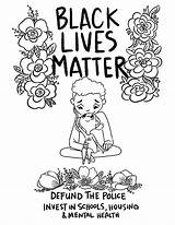 Coloring Pages Matter Lives Kids Protest Develop Recognition Creativity Ages Skills Focus Motor Way Fun Color sketch template