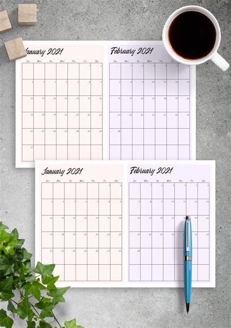 month printable calendar