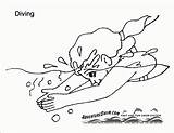 Piscina Mergulhando Swimmer Colorir Tudodesenhos Getdrawings sketch template