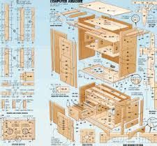 hobby workbench computer desk plans woodworking plans