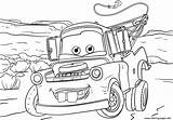 Coloring Cars Mater Pages Disney Tow Printable Cartoon Color Car Drawing Movie Print Truck Pixar Book Monster Supercoloring Kids Template sketch template