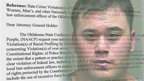 Oklahoma Naacp Calls For Federal Investigation Of Police Officer