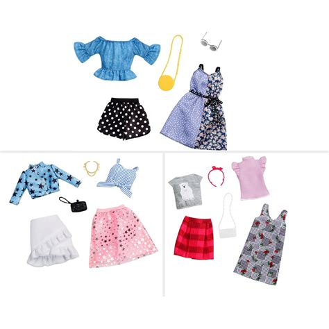 barbie  pack fashion doll outfits assorted big