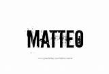 Matteo Name Tattoo Designs sketch template