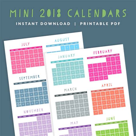 mini monthly calendar printable mini calendars  mini
