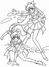 Sailor Jupiter Venus Mercure sketch template