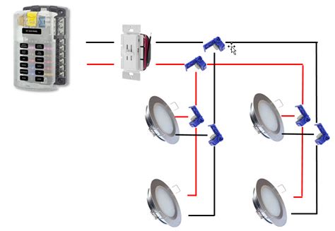 ellie wired wiring diagram  recessed ceiling lights