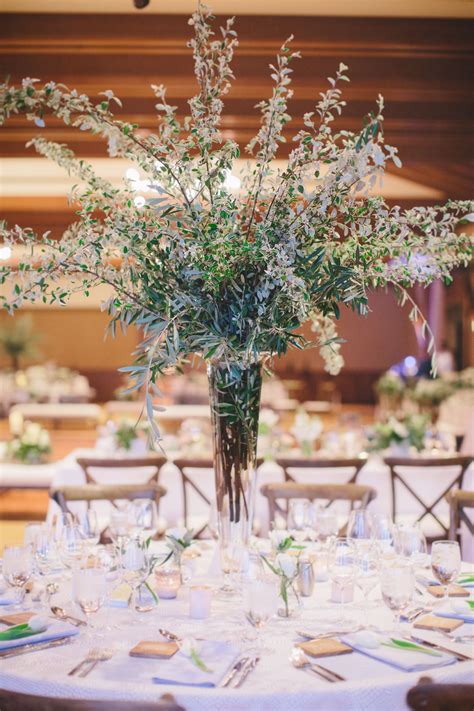 tall centerpieces     reception tables