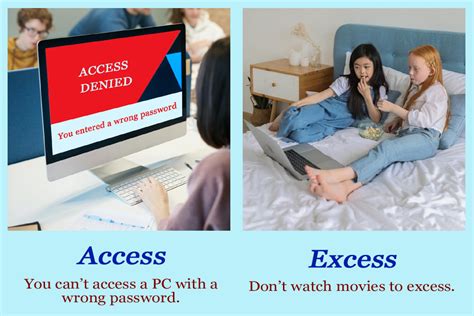 difference  access excess access  excess literary english