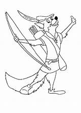 Robin Hood Coloring Pages Drawing Color Print Tocolor Button Using sketch template