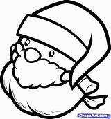 Santa Claus Cute Christmas Draw Sketch Step Popular Coloring sketch template