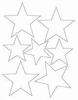 Template Stars Star Library Clipart Line sketch template