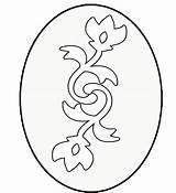 Easter Coloring Egg Pages Eggs Template Them Larger Click Size sketch template