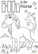 Letter Coloring Horse Pages Printable Preschool Alphabet Sheets Colouring Kids Activities Letters Supercoloring Template Heart Abc Horses Choose Board Paper sketch template
