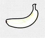 Pisang Gambar Mewarnai Kartun Buah Warna Buku sketch template