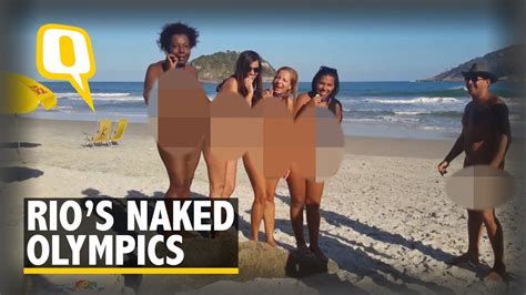 the quint playing in the buff at rio s naked olympics youtube