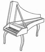 Pianos Clavicembalo sketch template