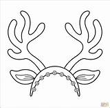Antlers sketch template