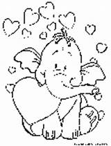 Valentine Coloring Pages Disney Heffalump Fun Valentine2 Minnie Daisy sketch template