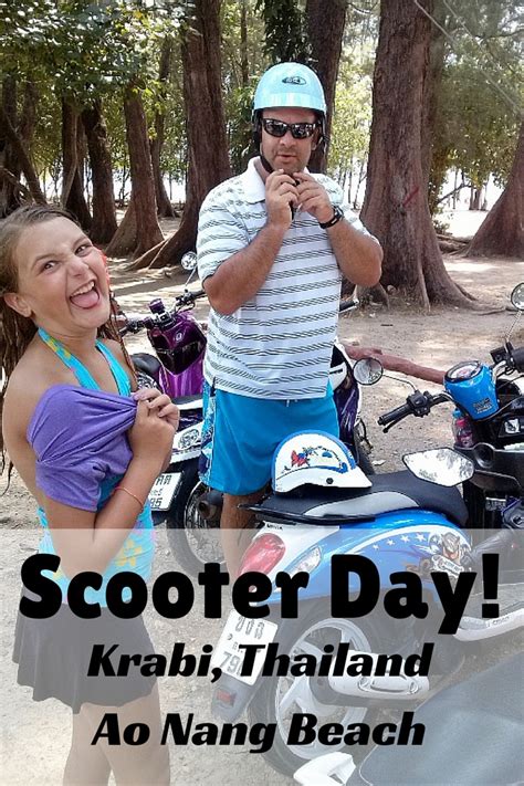 scooter day krabi and ao nang beach thailand