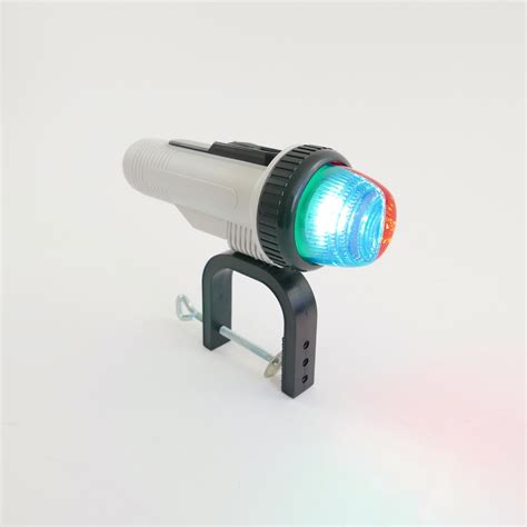 portable led bow redgreen navigation light  clamp midmarinecom