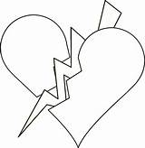 Clipart Clipartbest Broken Hearts Coloring Clip Use Pages sketch template