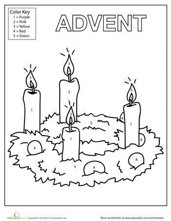 printable coloring pages  advent wreaths