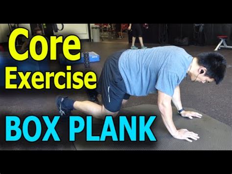core exercises  athletes  box plank youtube