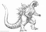 Godzilla Bettercoloring Respective Owners sketch template