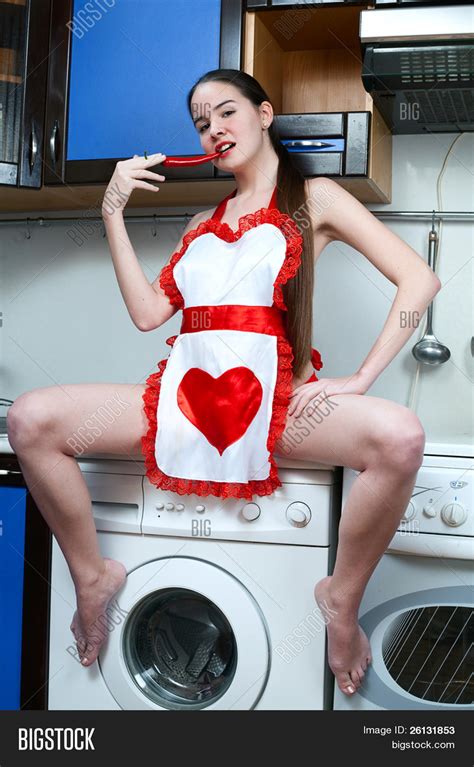 Sexy Woman Kitchen Hot Image And Photo Free Trial Bigstock