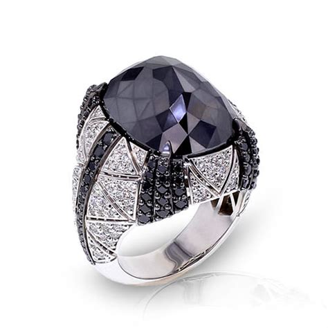 large black diamond ring jewelry designs