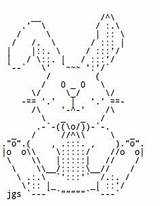 Ascii Text Easter Rabbit Bunnies Bunny Computer Chocolate Rabbits Emoji Emojis Examples Types School Old Elementary Hubpages Happy Anime Coelho sketch template