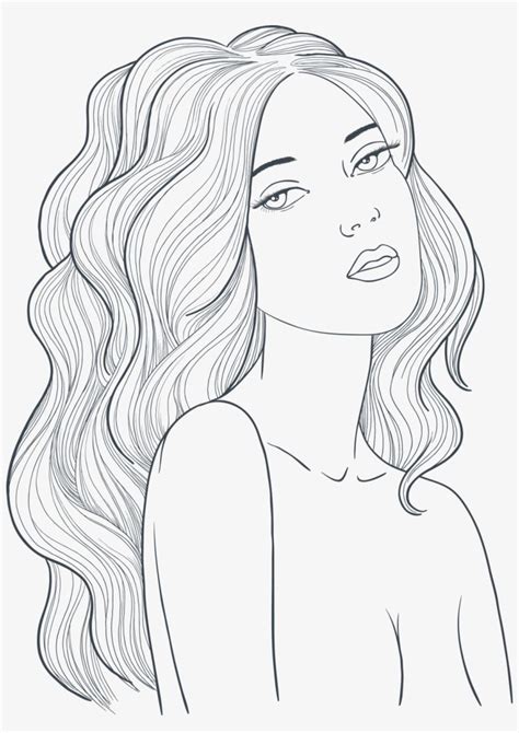 cute hairstyle coloring pages
