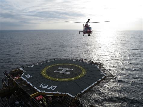 Really Cool Shots Of Helicopter Landing To Helideck With