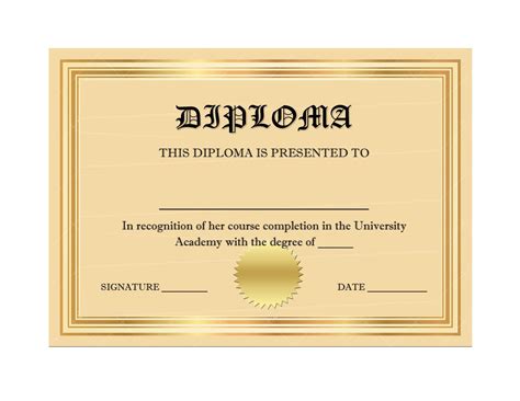 real fake diploma templates high school college homeschool