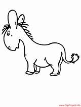Donkey Colouring Sheet Coloring Pages Title sketch template