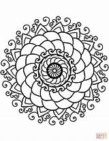 Mandala Coloring Flower Pages Book Printable National Pixabay sketch template