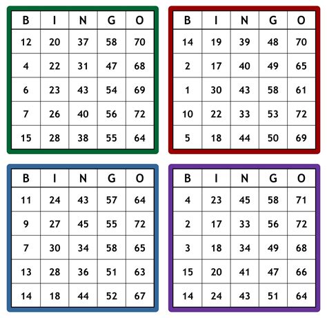 number bingo printable preschool images   finder