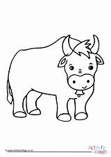 Colouring Chinese Year Ox Activity Pages Become Member Log Village Explore sketch template