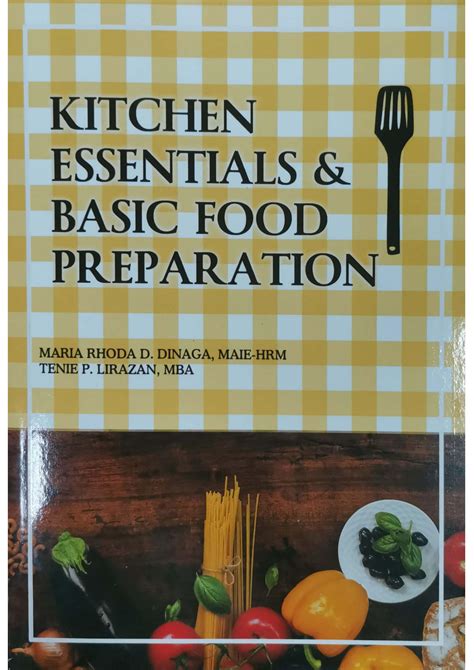 kitchen essentials basic food preparation mindshapers publishing