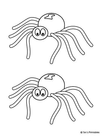 cartoon spider templates tims printables