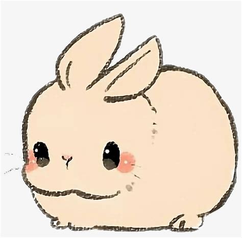 kawaii sticker cute bunny drawing png  transparent png