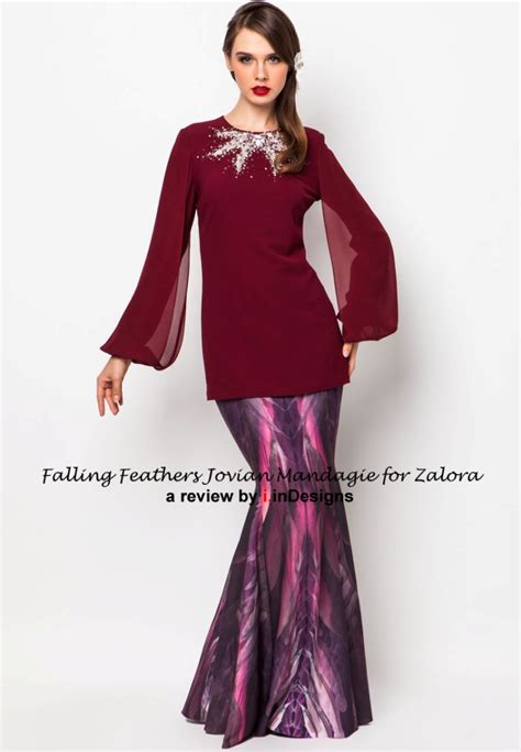 Falling Feathers By Jm For Zalora Awesome Baju Hari Raya