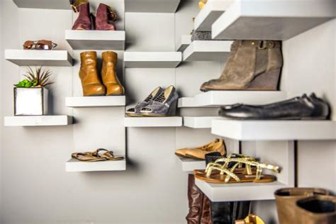 shoe storage display shelves  tos diy