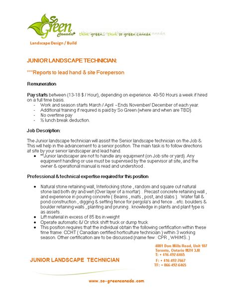 landscaping job description landscape maintenance openworks