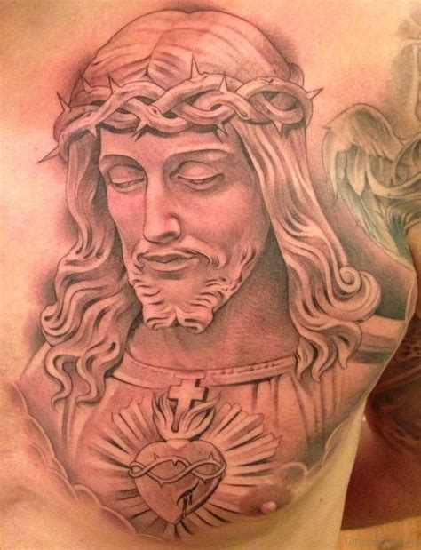 70 Mind Blowing Jesus Tattoos For Chest Tattoo Designs –
