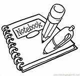 Coloring Notebook Getdrawings sketch template