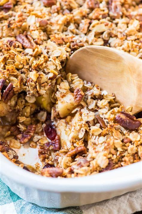 apple crumble  rolled oats