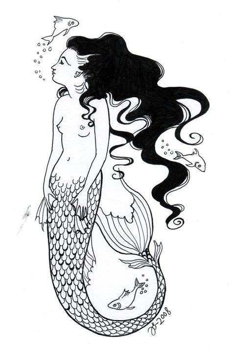 Pisces Mermaid Tattoo Design  600×923 Pixels Mermaid Tattoo