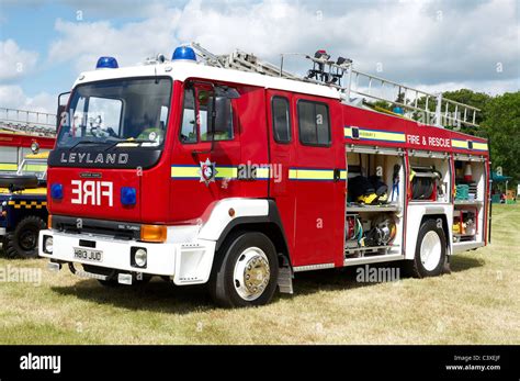 british fire engine     display   steam fair stock